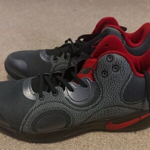 Nike Black and Red Athletic Shoes